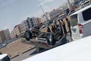 نجاة قائد الكتيبة الثانية في اللواء الثاني دعم وإسناد ومرافقيه من حادث مروري في العاصمة عدن
