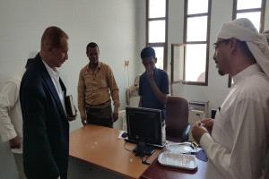 رئيس محكمة الاستئناف بسيئون في زيارة تفقدية لمحكمة القطن الابتدائية