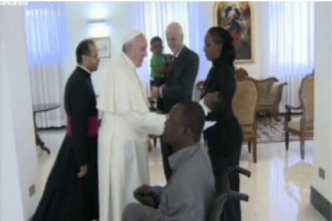 السودانية مريم ابراهيم تقابل البابا فى الفاتيكان