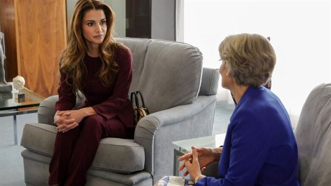 الملكة رانيا العبدالله تلتقي المديرة العامة لليونسكو
