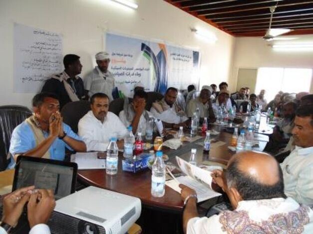 ورشة عمل تعريفية حول برنامج بناء قدرات الصيادين في ساحل محافظة شبوة