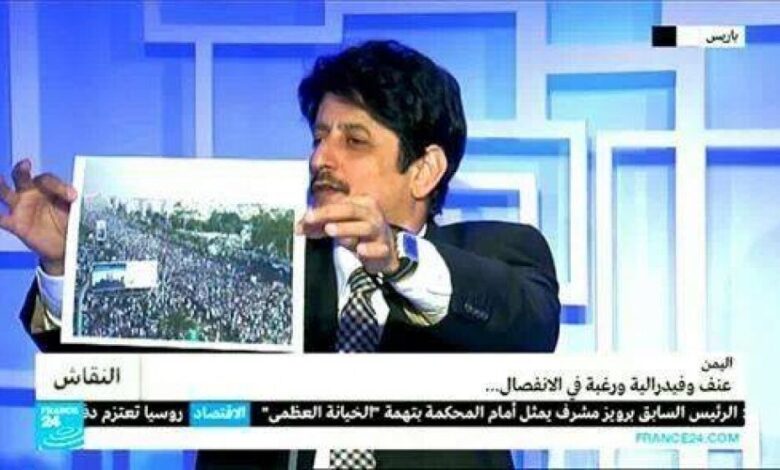 احمد عمر بن فريد يشبه عبدالملك الحوثي بالزعيم النازي (هتلر) ويدعو هادي للعودة إلى الجنوب