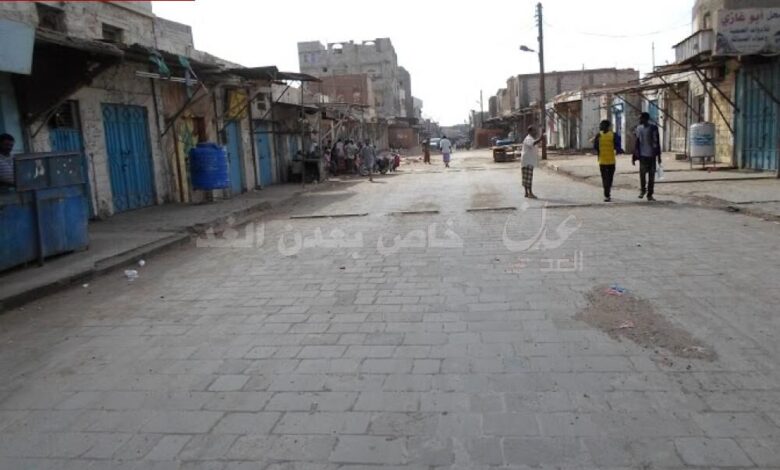 عصيان مدني يشل الحركة في مدينة الحوطة بلحج