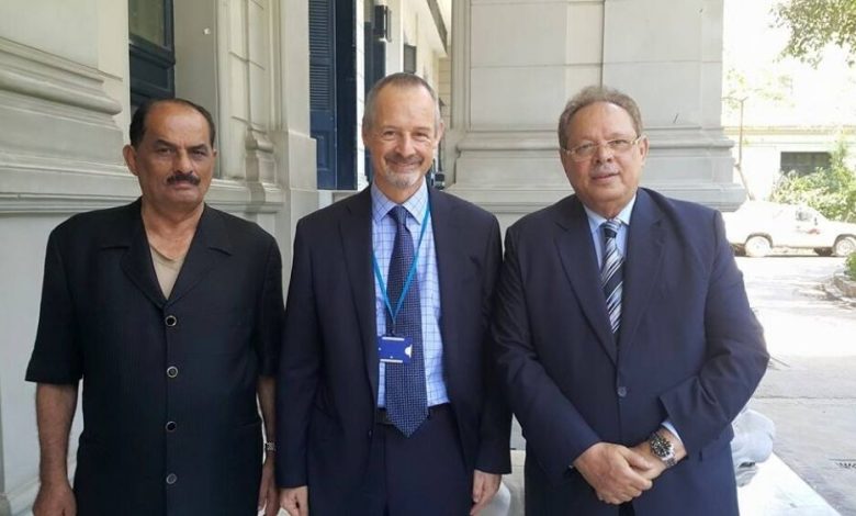 ناصر وبن علي يلتقيان السفير البريطاني في اليمن