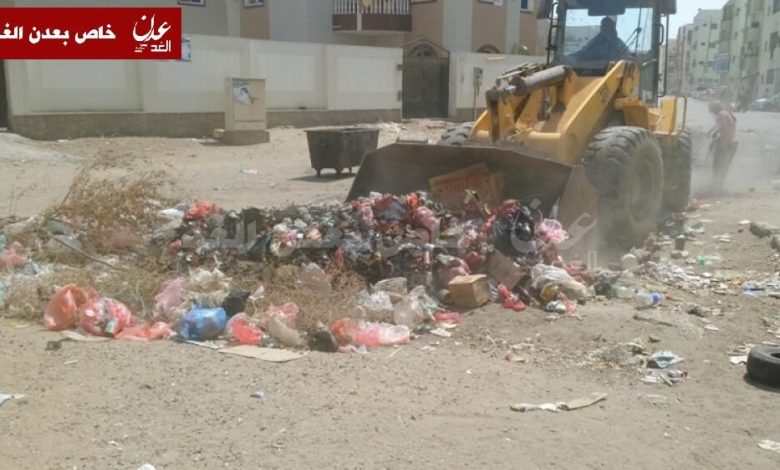 حملة  "إنقاذ عدن" تدشن حملة نظافة في مدينة "أنماء" وتدعو المواطنين للتعاون