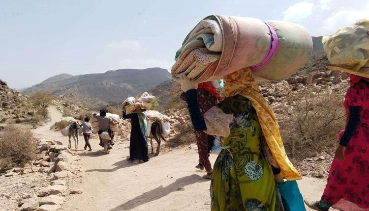 خلال أسبوع.. نزوح 39 أسرة يمنية 
